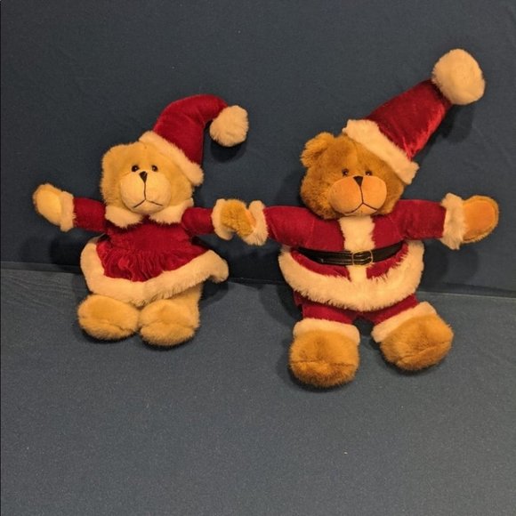 Playtronix Mommy & Daddy Santa Christmas Bears holiday - Picture 9 of 12